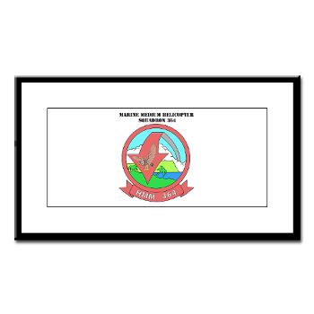 MMHS364 - M01 - 02 - Marine Medium Helicopter Squadron 364 with Text - Small Framed Print - Click Image to Close
